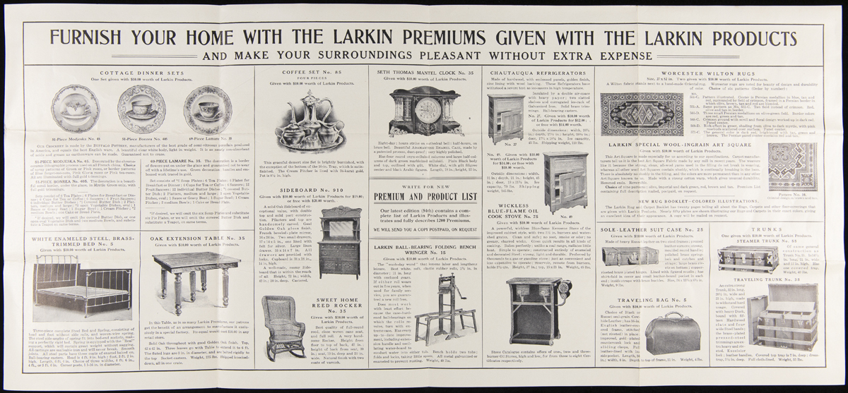 Images of a number of household items and text