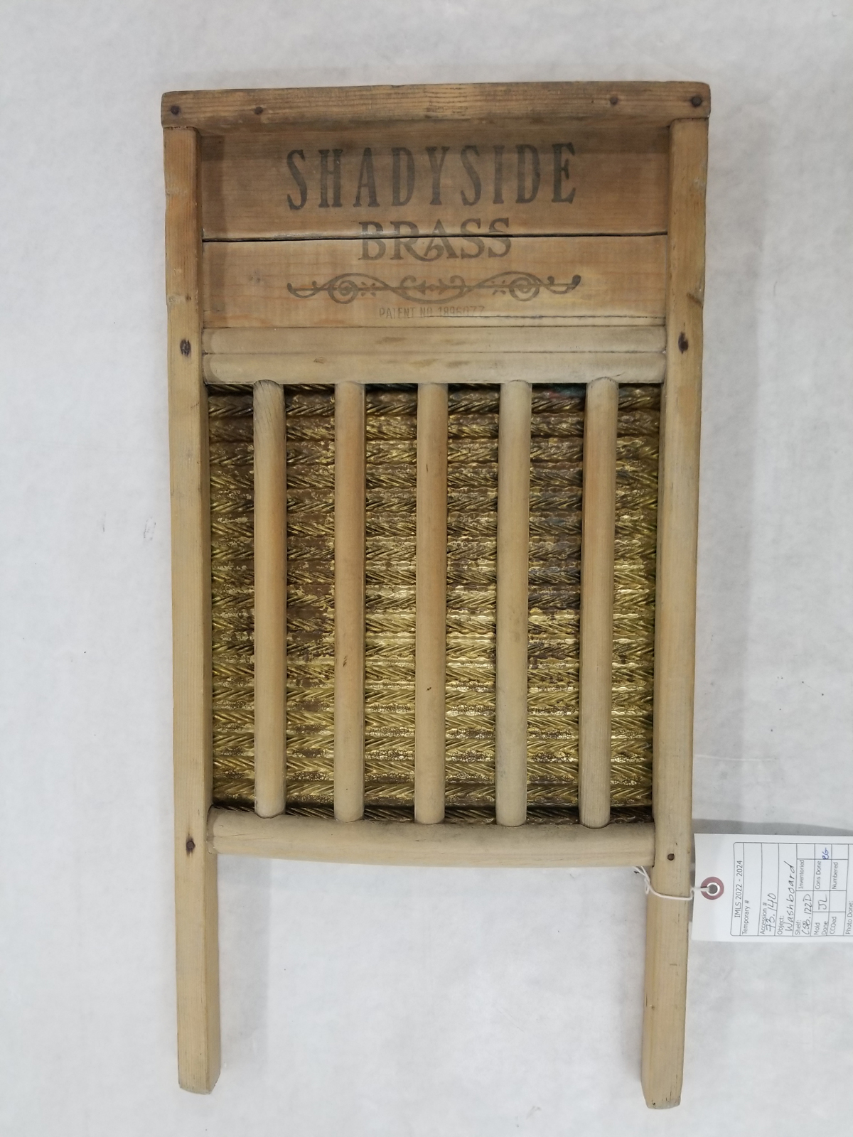 Brass-Washboard-After Brash washboard after cleaning is complete