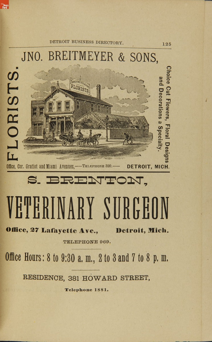 Page with text and image of building