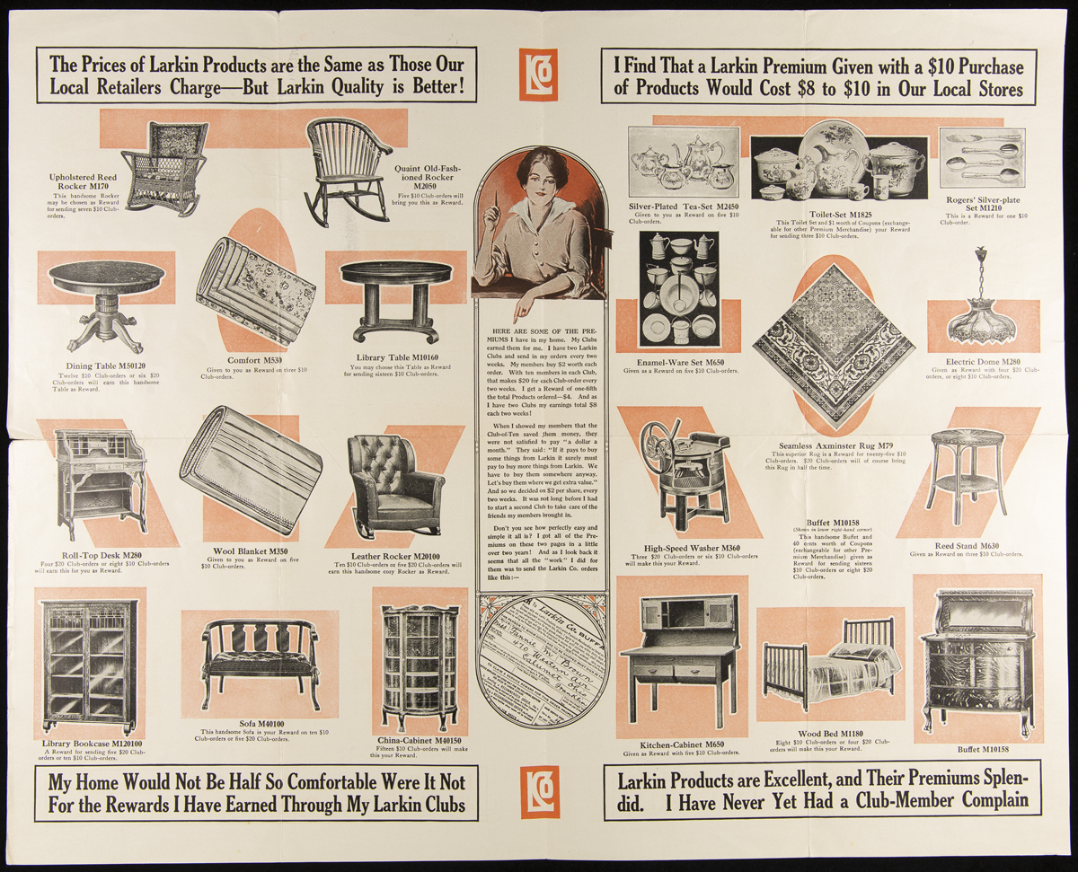 Text and images of household items and furnishings