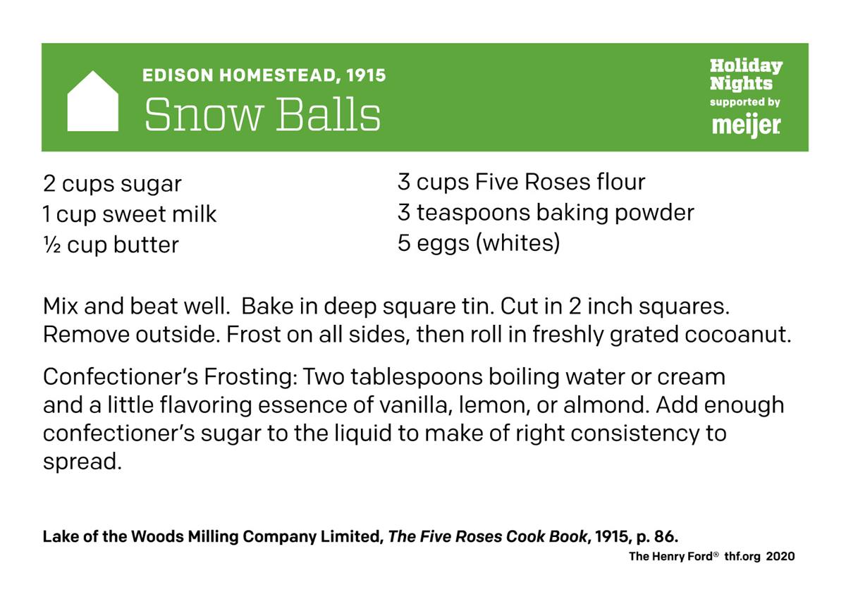 Recipe card with text