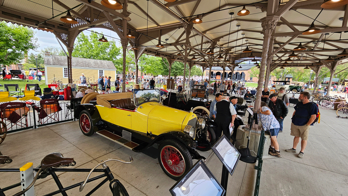 20230909_115634 The Henry Ford’s 1923 Stutz Bearcat, built in Indianapolis, turned heads with its sporty yellow paint.