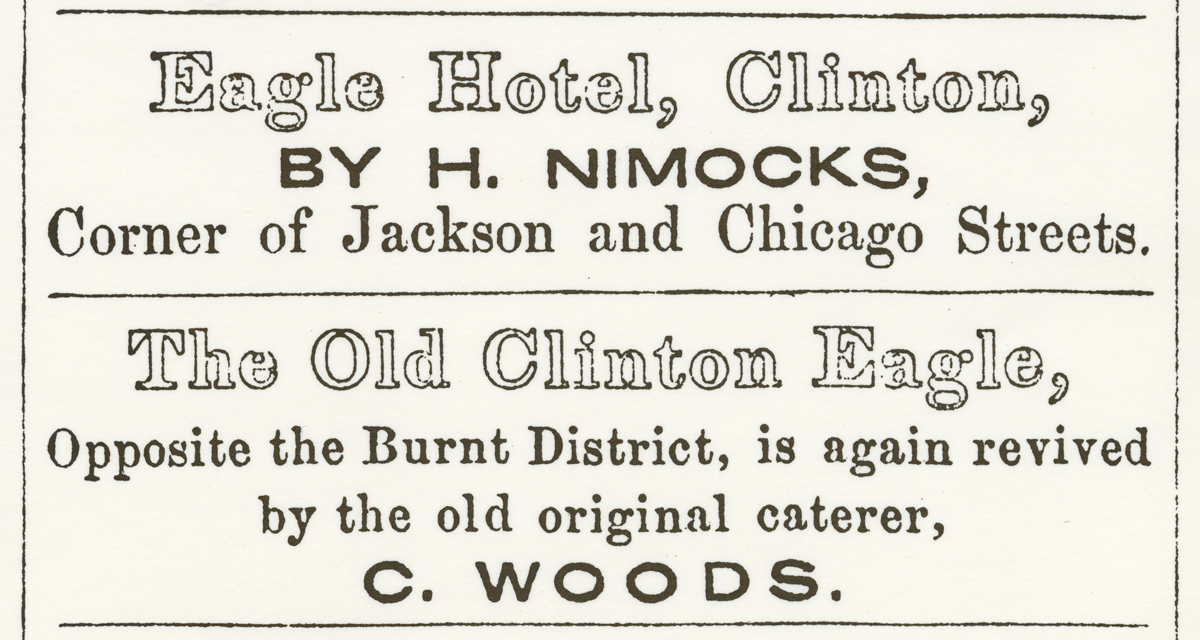 Advertisement containing text