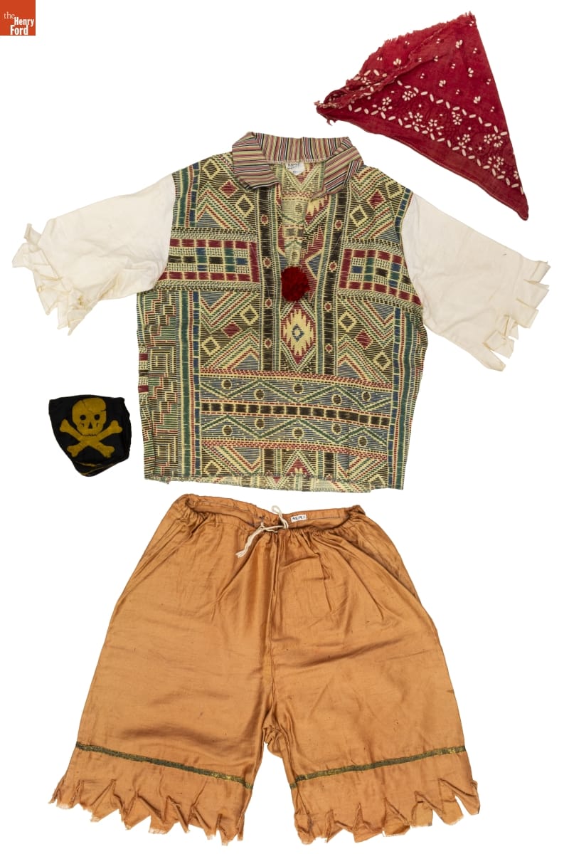 THF196646 Pirate costume made by Halco, 1940-1949.