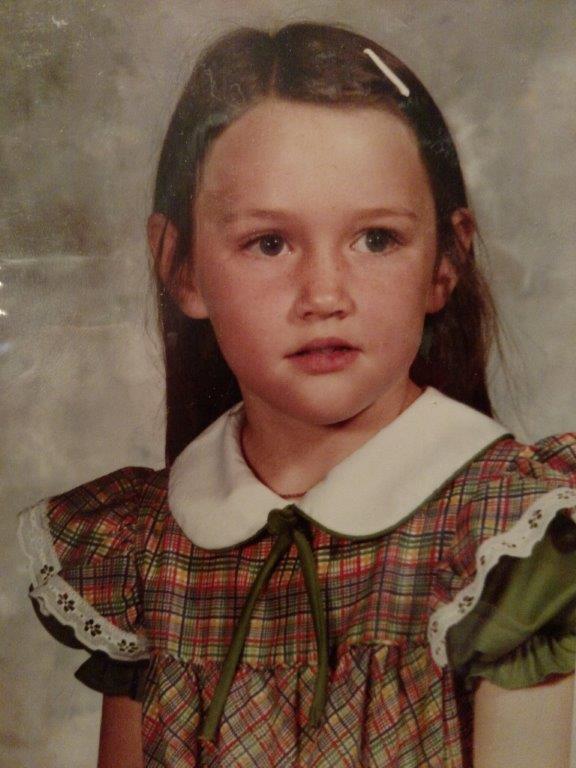 Megan Mines in Her First Day of School Dress, 1980 Megan Mines in Her First Day of School Dress, 1980