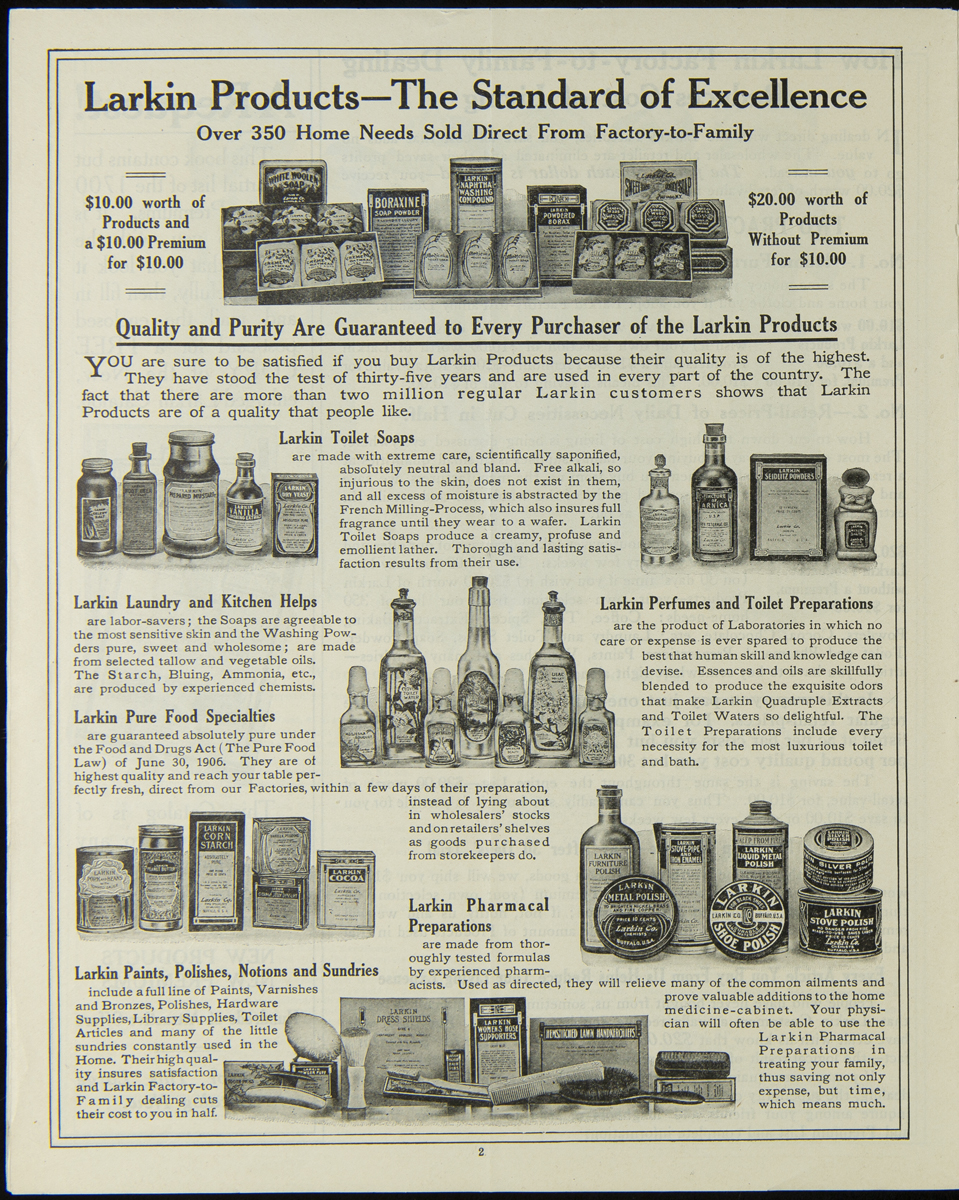 Images of products and text
