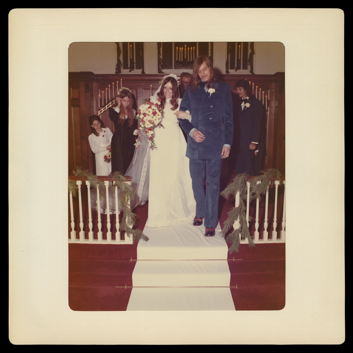 Cheryl and Jack Krygier at Their Wedding, Martha-Mary Chapel, Greenfield Village, 1973 Cheryl and Jack Krygier at Their Wedding, Martha-Mary Chapel, Greenfield Village, 1973